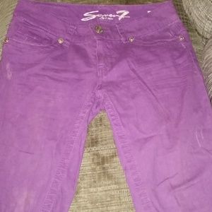 Cute purple Seven7 Capri pants💜💜